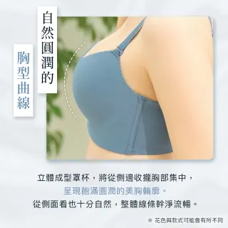 【aimerfeel】單品內衣薄紗蕾絲超盛內衣-藍灰色/珍珠藍-1103413-SB