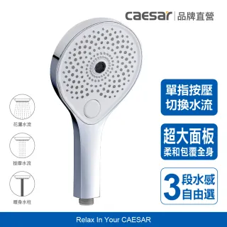 【CAESAR 凱撒衛浴】Immerse Shower 雨淋 SPA 蓮蓬頭(淋浴蓮蓬頭 / 暖身水柱)