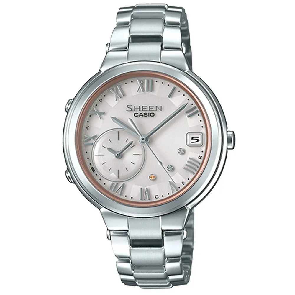 【CASIO 卡西歐】SHEEN 藍牙太陽能錶 送禮 禮物(SHB-200AD-4A)