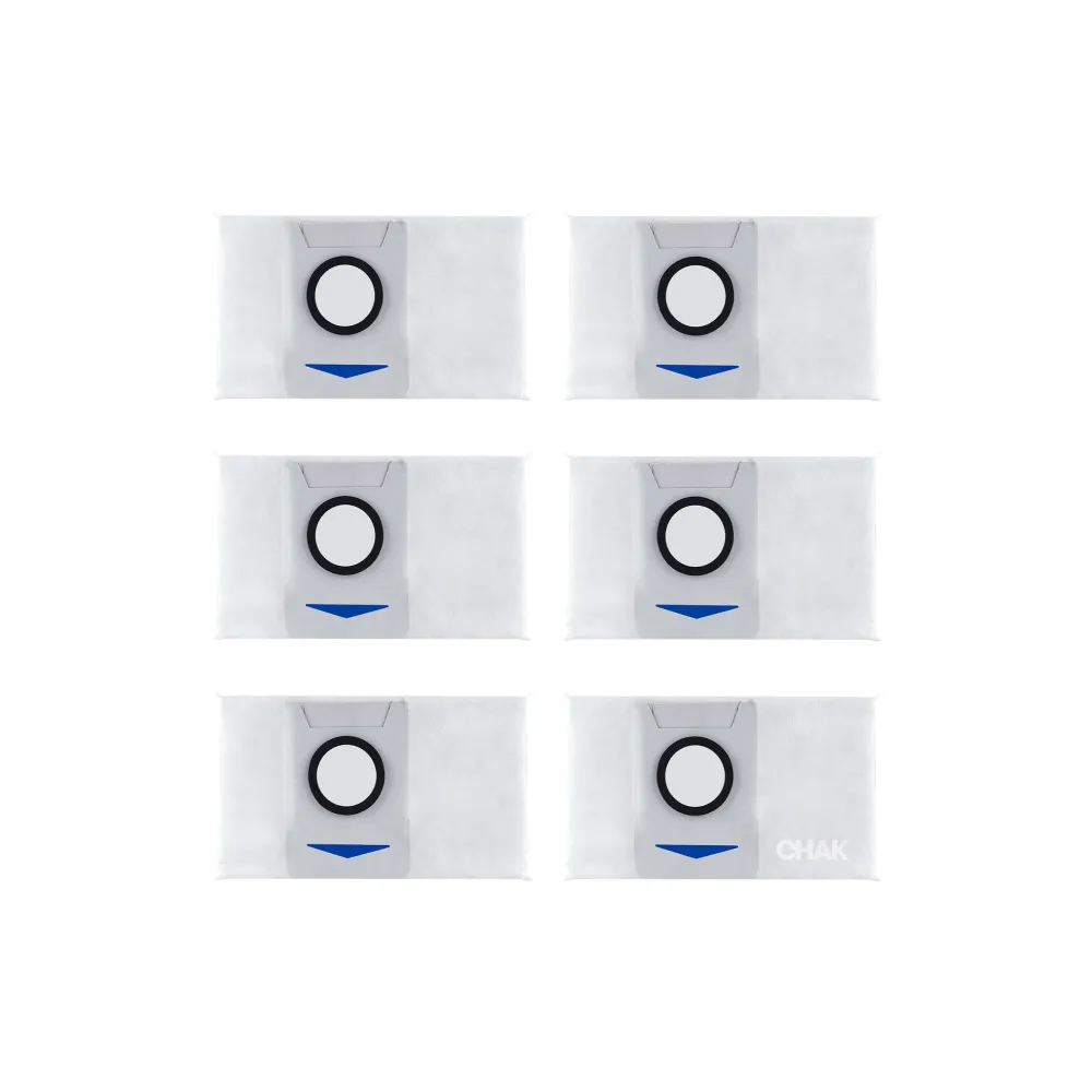 【CHAK】ECOVACS 科沃斯 DEEBOT X1/T10/T20 OMNI 副廠掃地機配件耗材超值組(集塵袋6入組)