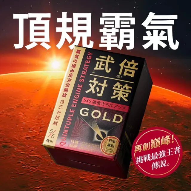 【TAIZAKU 火星生技】武倍對策Gold 14包/盒 + 武倍十攝 60錠/盒(BNN蕉互活性、南瓜籽、L-精胺酸)