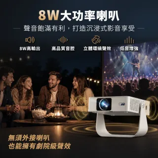 【YABER】YABER 月映 L1 Pro 智慧投影機 1080P 微型投影機 自動對焦 自動梯形校正 330°旋轉