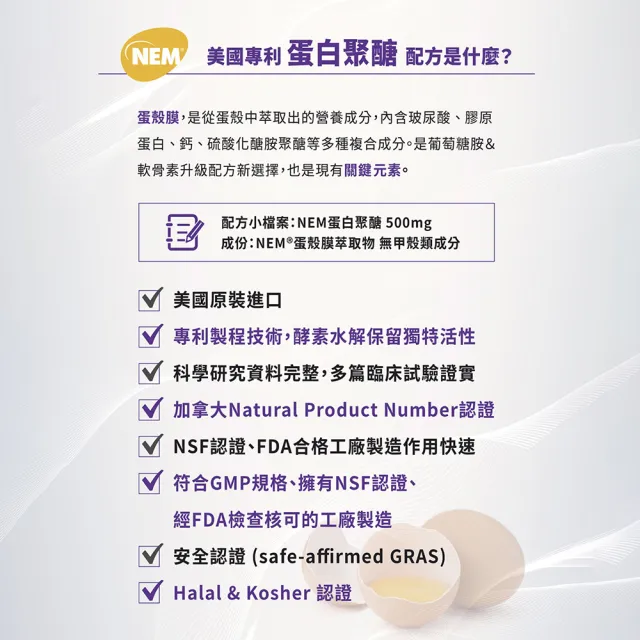 【好好聊日子】好能立EX Care 膠囊(陳亞蘭推薦 關鍵成分蛋殼膜 雙環8效厲害27倍)父親節禮物