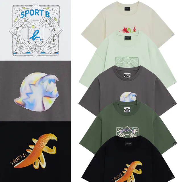 【agnes b.】Sport b. 男裝 趣味 logo 短袖 T恤(多款任選)