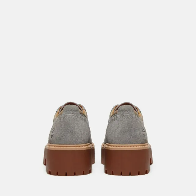 【Timberland】女款水泥灰Stone Street莫卡辛厚底鞋(A5UF9EJR)