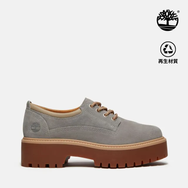 【Timberland】女款水泥灰Stone Street莫卡辛厚底鞋(A5UF9EJR)