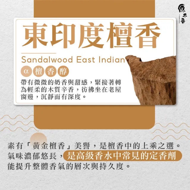 【原木香】東印度檀香精油3ml 印度進口(檀香精油 檀香油 東印度檀香精油 老山檀香精油 印度官方原裝進口)