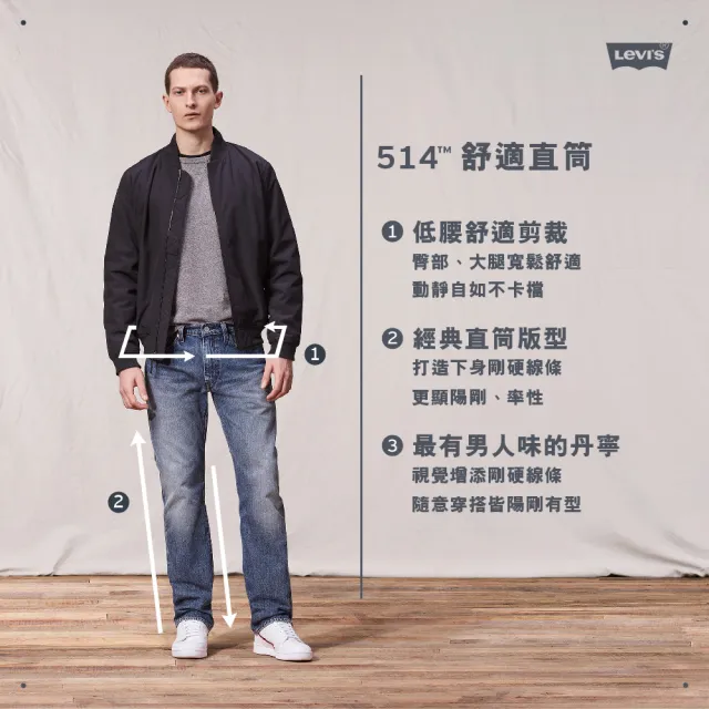 【LEVIS】514™ 低腰直筒牛仔褲 男生牛仔褲 熱賣單品 00514-2254