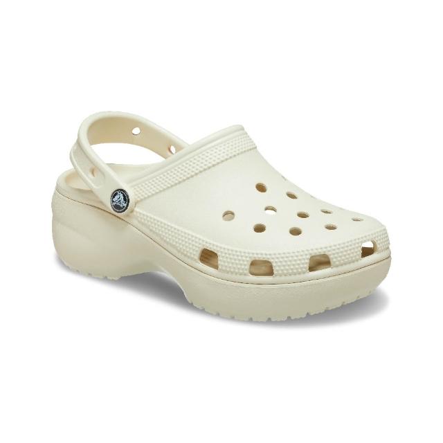 【Crocs】女鞋 經典厚底克駱格 洞洞鞋涼鞋 骨白色(206750-2Y2)