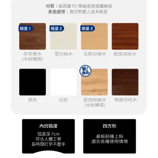 【FUNTE】Stable 固定式辦公電腦桌 120x70cm 四方桌板 八色可選(書桌 工作桌 桌子)
