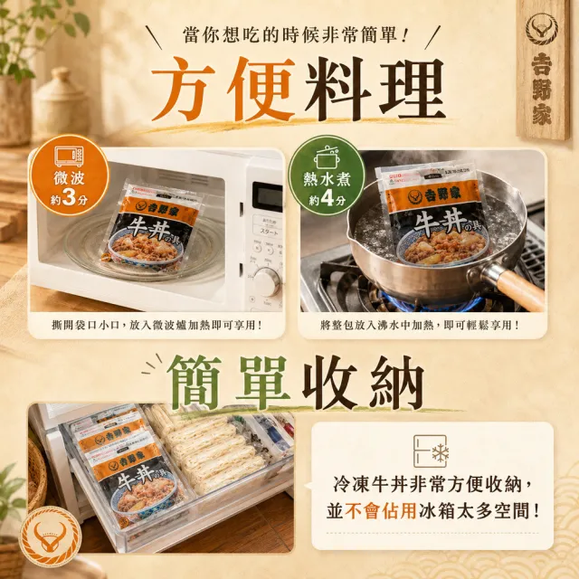 【吉野家】日式牛丼牛肉調理包110gx10 (冷凍 懶人料理包 加熱即食 宵夜 露營 便當牛肉湯汁)