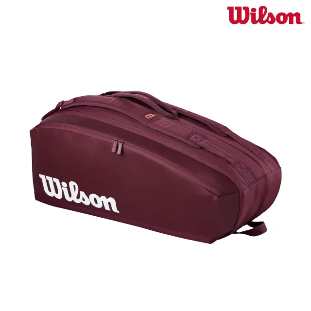 【WILSON】Defyer V1 Racket Bag 9PK RD 配件 網球拍袋 紅色 WR8058101001
