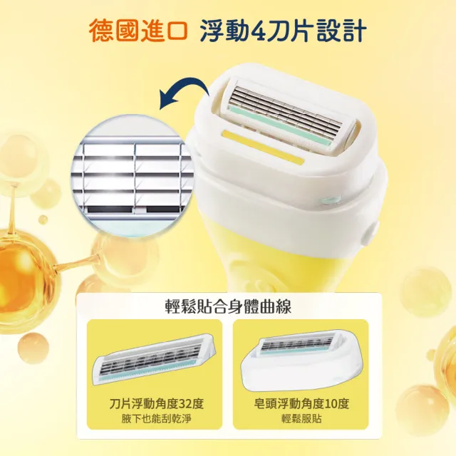 【Schick 舒適牌】舒芙仕女 除毛刀 1刀把2刀片(敏感肌/中性肌/乾燥肌/晶透煥亮)