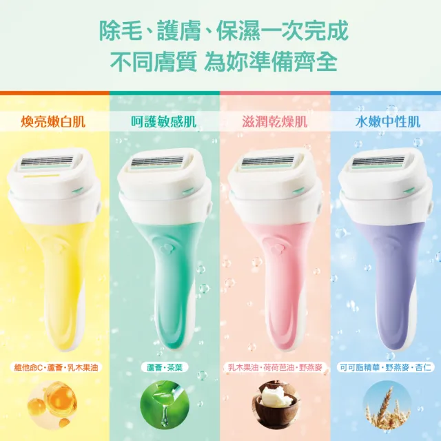【Schick 舒適牌】舒芙仕女除毛刀把 1刀把2刀片 卡皮巴拉聯名款(敏感肌/乾燥肌)