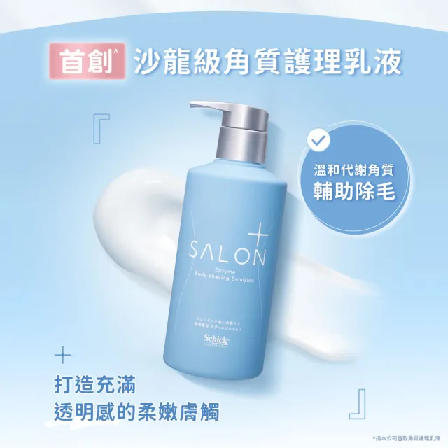 【Schick 舒適牌】舒綺極 Salon Plus 去角質亮膚仕女除毛刀片 敏感肌用(刀片3入)