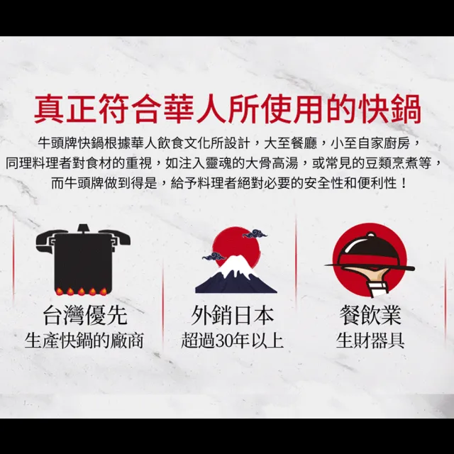 【Buffalo 牛頭牌】雅適商用快鍋12L (壓力鍋/304不鏽鋼/SGS檢測/電磁爐.IH爐可/營業用)