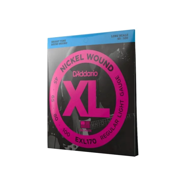 D’Addario 電貝斯弦 EXL170 XL Nickel Wound 45-100 (原廠公司貨 商品品質有保證)