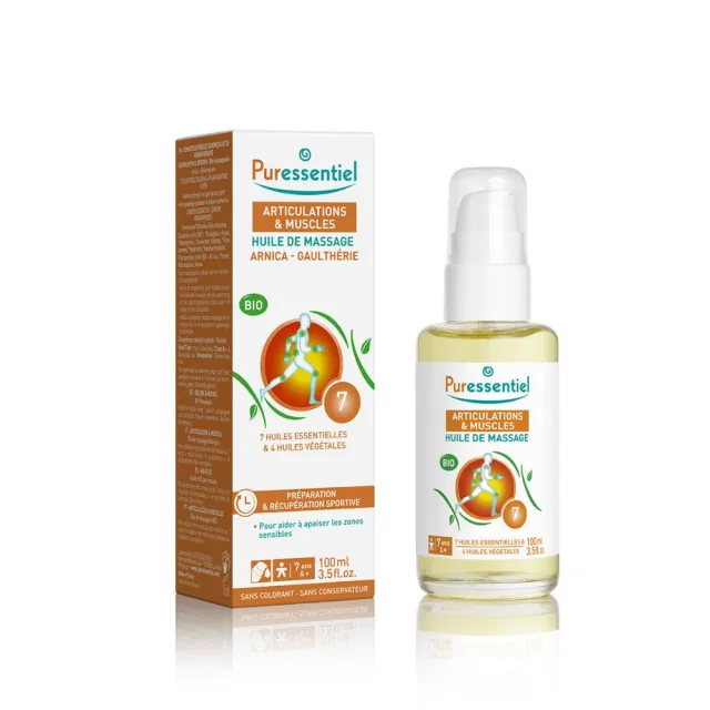 【Puressentiel 璞萃】E°7 深層舒暢 運動調理按摩油 100ml