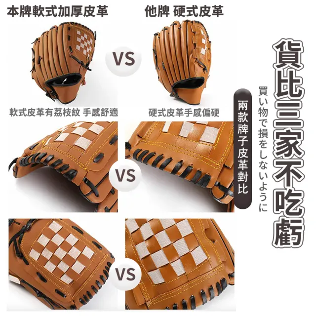 ENDER SPORT 11.5吋 棒球手套 附棒球一顆 左手配戴 荔枝紋路加厚設計(壘球手套 守備手套)