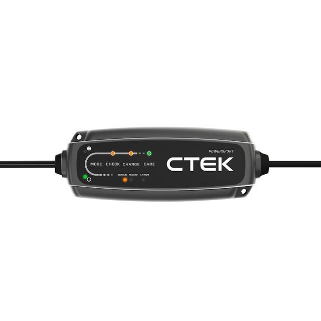 【CTEK】CT5 POWERSPORT智慧型雙模電瓶充電器(重機與動力運動車：傳統鉛酸、AGM、鋰電池)