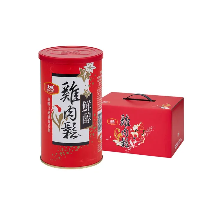 【大成】鮮醇雞肉鬆160g*6罐組｜大成食品 送禮推薦(禮盒 伴手禮 國產雞 無添加豆粉 無防腐劑 中元 拜拜)