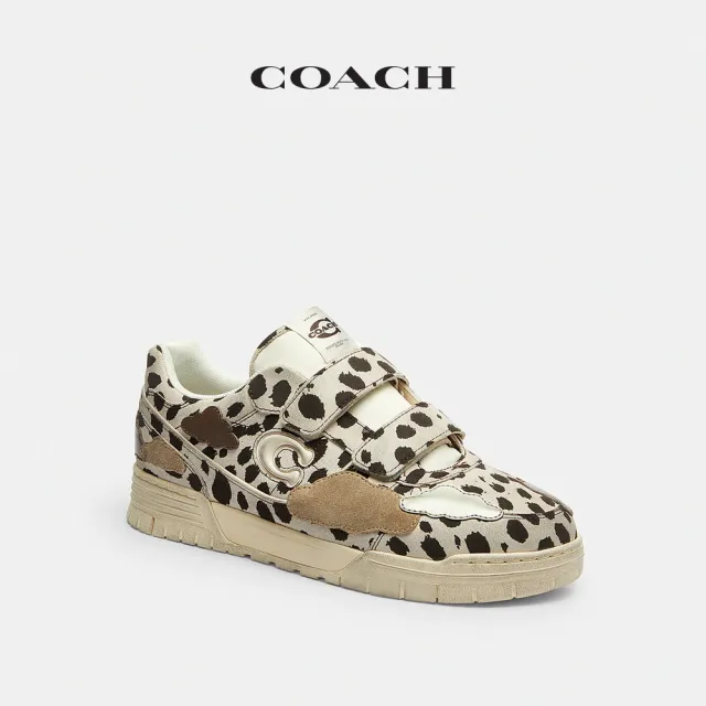【COACH】蔻馳官方直營 SOHO 男士雲朵裝飾雙綁帶運動鞋-大麥町色 混合色(CEK46)