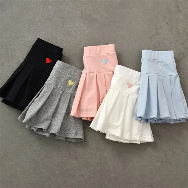 【安朵童舖】現貨韓版兒童女童夏季百搭皺褶裙褲女寶安全褲半身裙休閒短裙褲(026)
