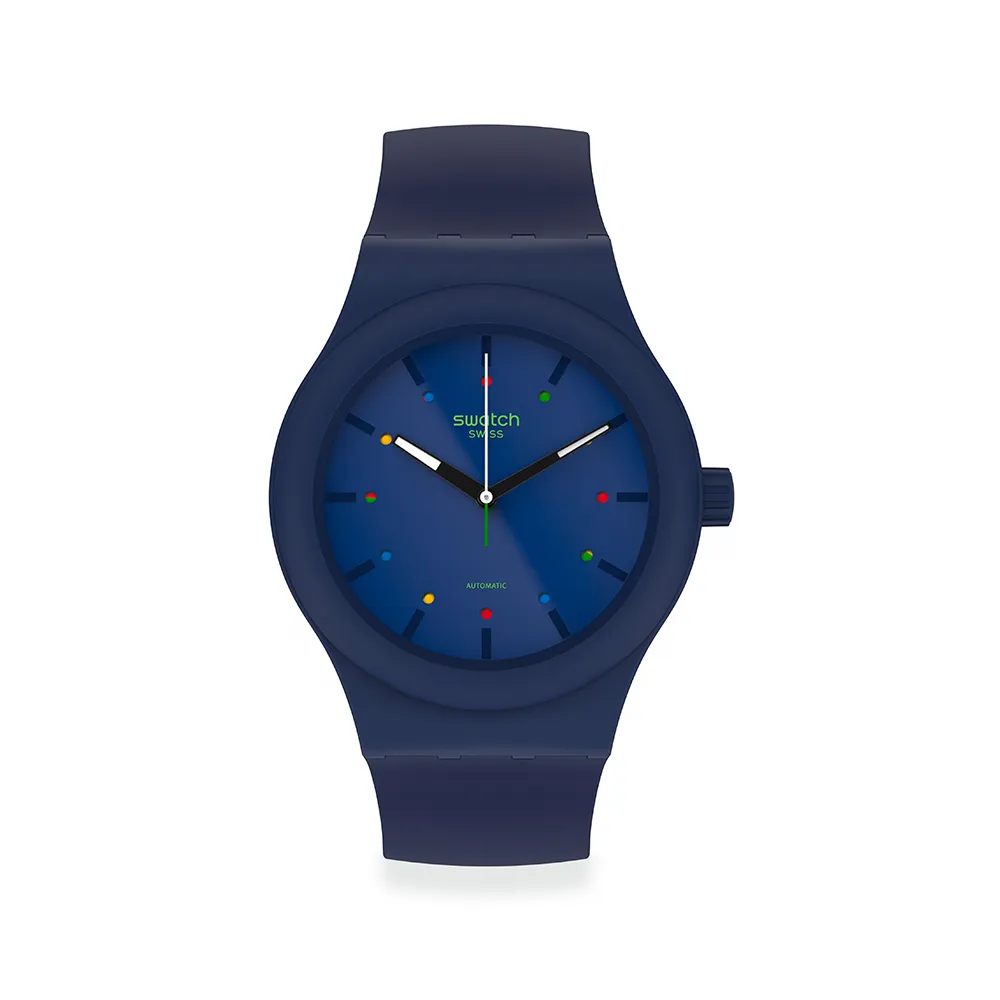 【SWATCH】WAKTU51 機械手錶/男錶/女錶/瑞士製造 SO30N400(42mm)