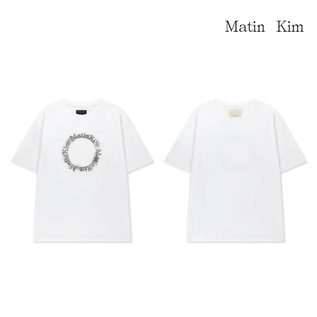 【MATIN KIM】官方旗艦 JENO同款男款圓標LOGO上衣(多款任選)