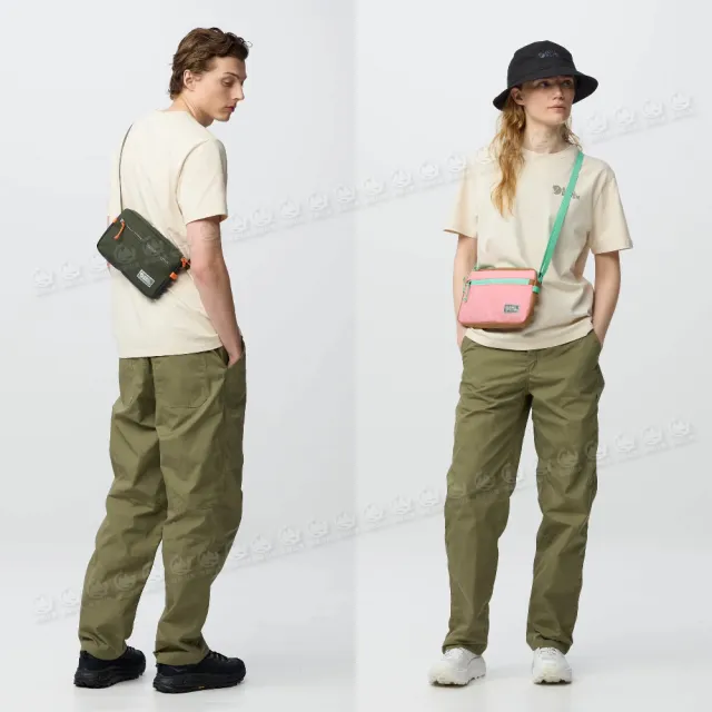 【Fjallraven】雙11 Vardag Pocket Large隨身袋《罌粟粉紅/卡其棕》F23200339/側背包