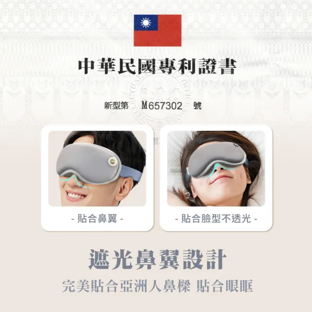 【Beroso 倍麗森】4D Pro磁吸式鼻翼遮光蒸氣熱敷眼罩(專利款眼罩 蒸氣眼罩 遮光睡眠眼罩 教師節 禮物)