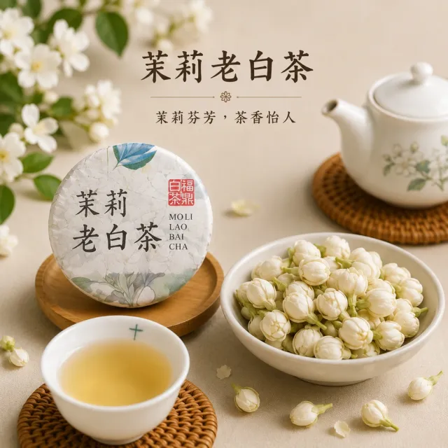 【典慶號】嚴選白茶花茶五款組合(玫瑰白茶、茉莉花茶、菊花白茶、花香白茶、桂花白茶/300克)