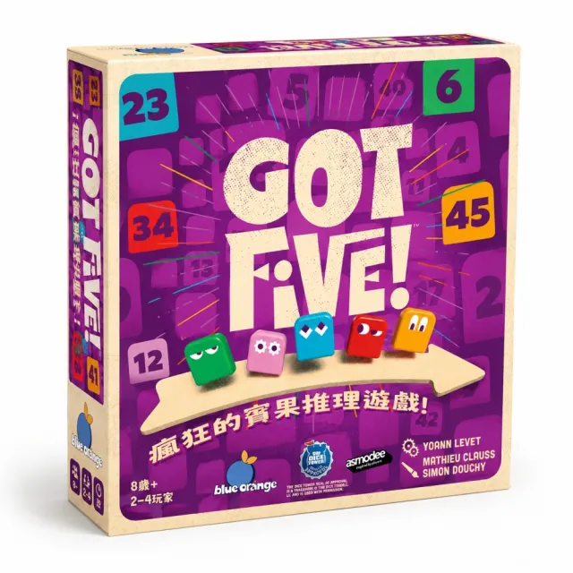 【Asmodee 艾賜魔袋】Got Five! 桌上遊戲 ( 邏輯推理 五連推理 五猜繽紛 益智桌遊 益智玩具 )