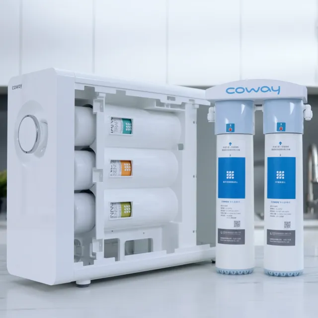 【Coway】櫥下型奈米高效淨水器+一年份濾芯組(5道過濾/SGS生飲/免插電/不排廢水/免費基本安裝/P-150N)