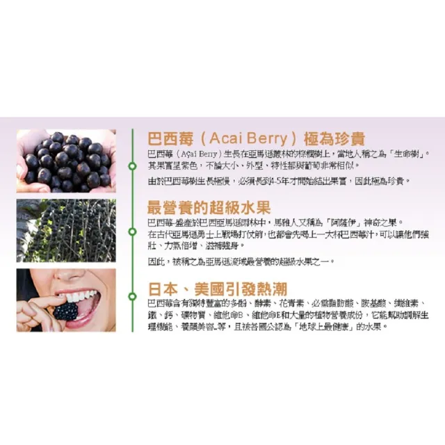即期品【草本之家】豐采巴西莓6入組60粒/入(巴西紫莓)