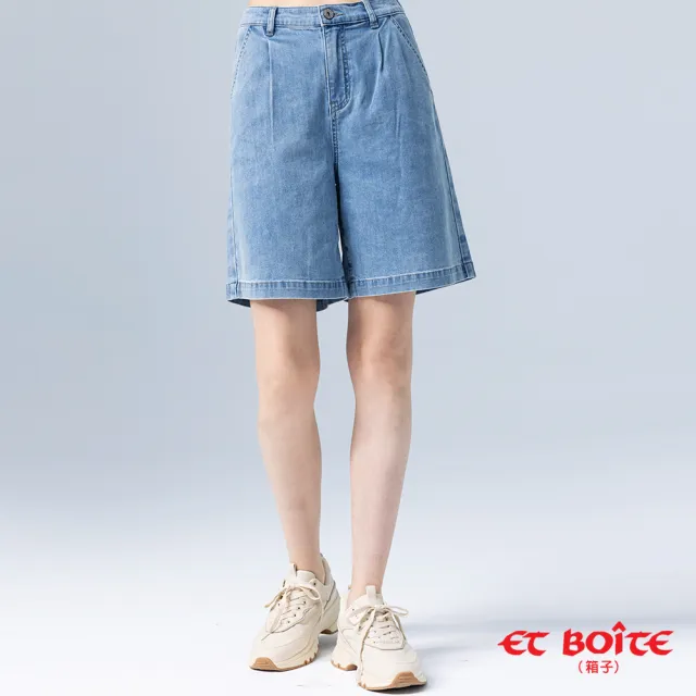 【BLUE WAY】女裝 經典簡約輕舒丹寧牛仔 短褲-ETBOITE箱子