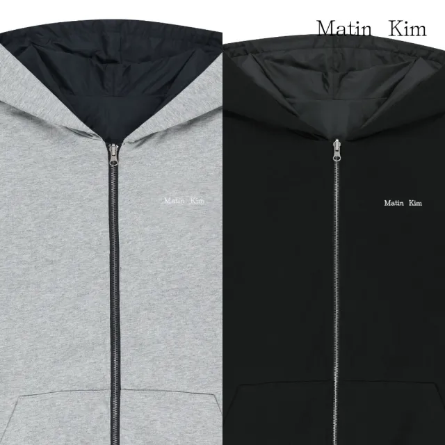 【MATIN KIM】官方旗艦 雙面穿連帽拉鍊外套(多款任選)