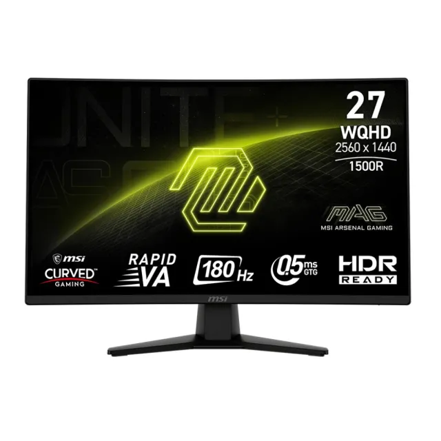 【MSI 微星】+27型2K 180Hz 曲面電競螢幕★i5 RTX5060Ti電競電腦(Infinite E1/i5-14400F/16G/1TB SSD/W11H)