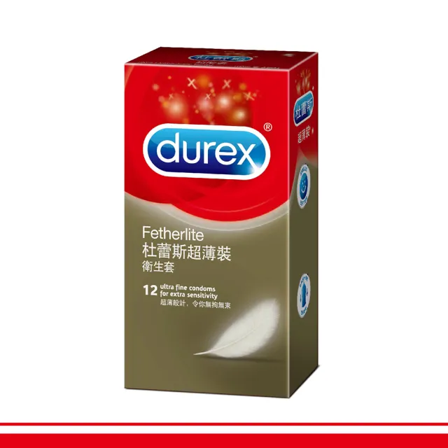 【Durex杜蕾斯】★超薄裝保險套12入/盒