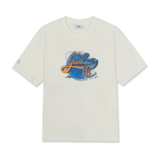 【MLB】涼感短袖T恤 Varsity系列 紐約洋基隊 (3ATSV1564-50CRS)