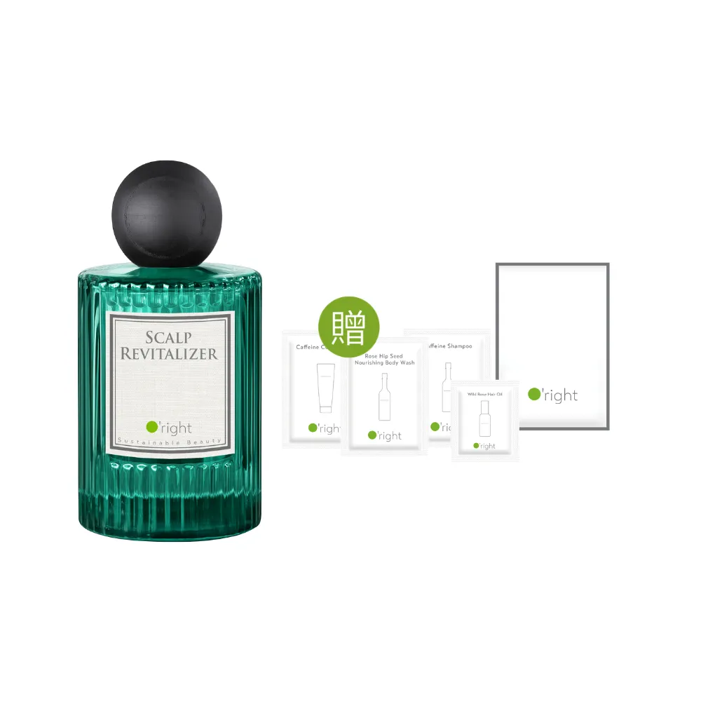 【O’right 歐萊德】四胜肽賦活養髮液90ml(女士/男士 任選1款)(滋養髮根 調理頭皮)