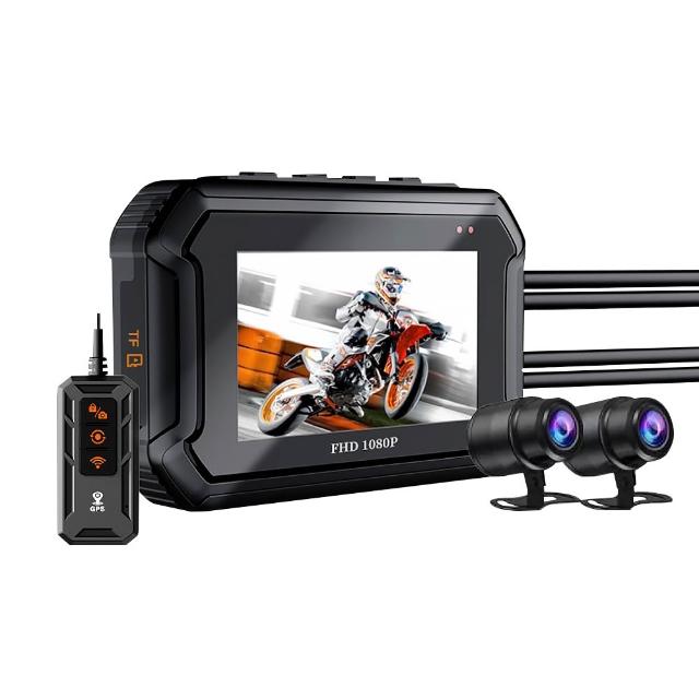【CARSLAVE】D9R機車行車記錄器-SONY鏡頭-WiFi-GPS-行車紀錄器-前後1080P(WiFi GPS 行車紀錄器 前後1080P)