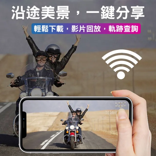 【CARSLAVE】D9R機車行車記錄器-SONY鏡頭-WiFi-GPS-行車紀錄器-前後1080P(WiFi GPS 行車紀錄器 前後1080P)