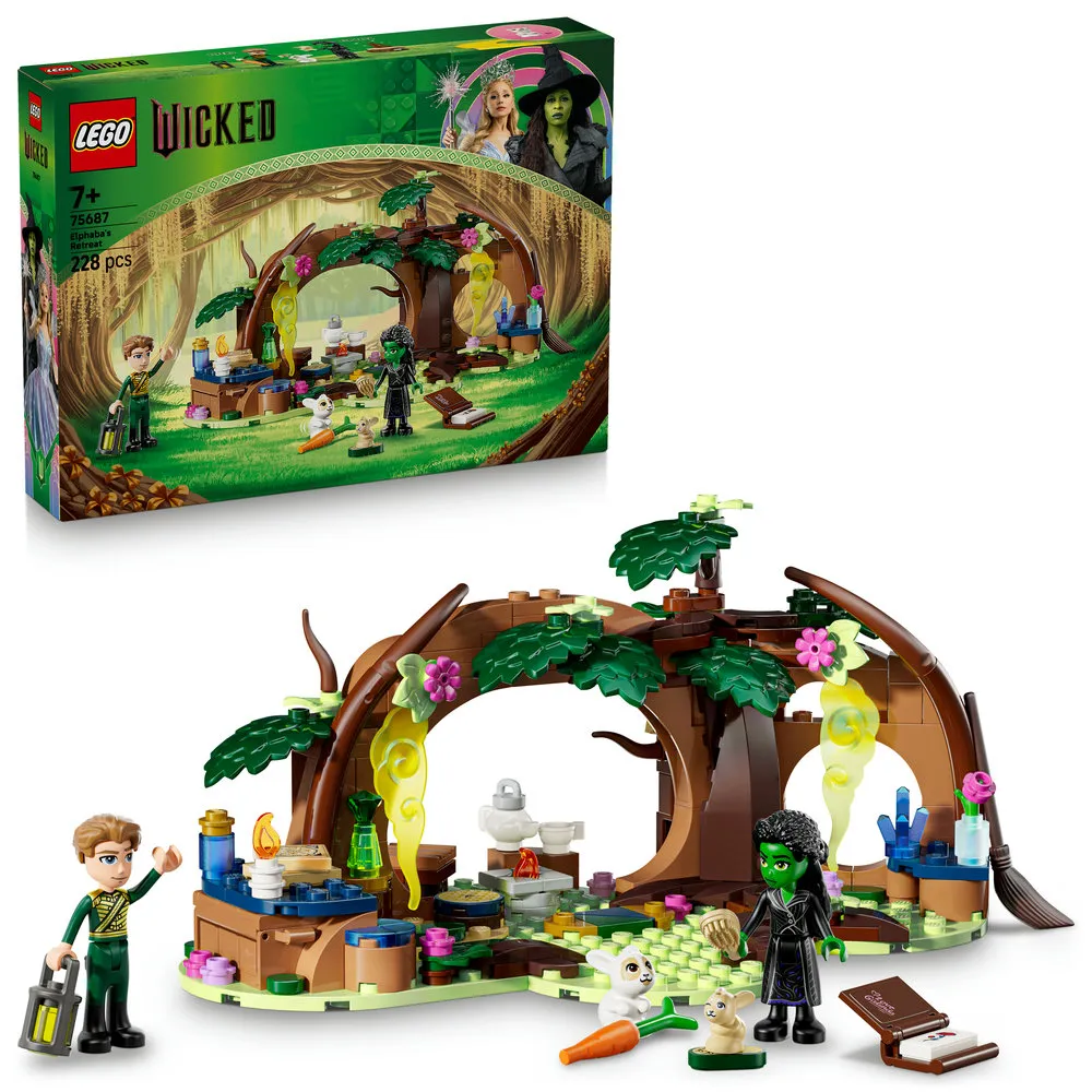 【LEGO 樂高】魔法壞女巫系列 75687 艾法芭的隱居處(角色扮演遊戲 居家擺設 兒童玩具 積木)