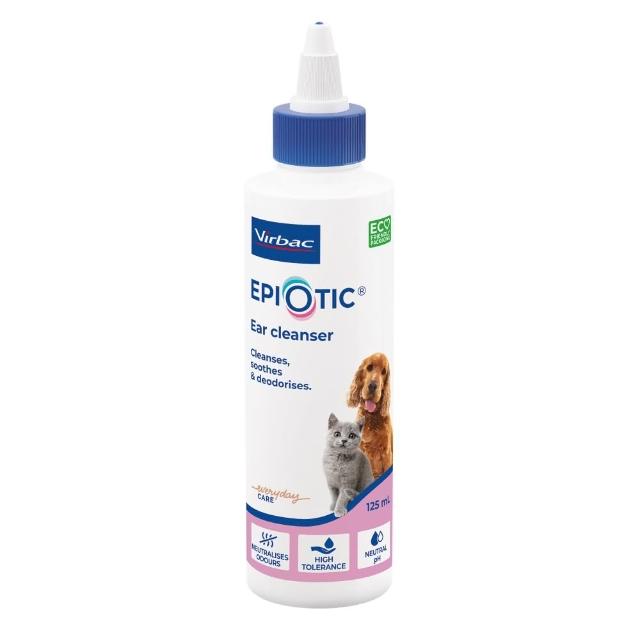 【Virbac 維克】Epiotic 耳爽 耳道保健劑 125ml /瓶(貓狗洗耳夜 清耳液 耳道清潔劑)