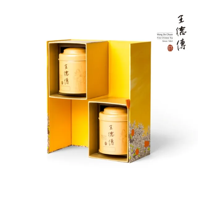 【王德傳】2026德傳光栩袋茶禮盒：凍頂烏龍原葉袋茶12入+金萱烏龍原葉袋茶12入(2026年中秋限定禮盒)