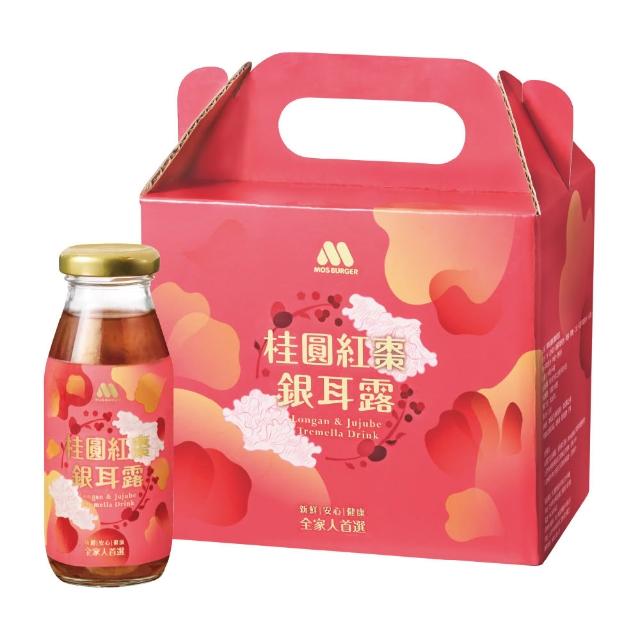 【MOS 摩斯漢堡】桂圓紅棗銀耳露 (195mlx6瓶/盒裝)