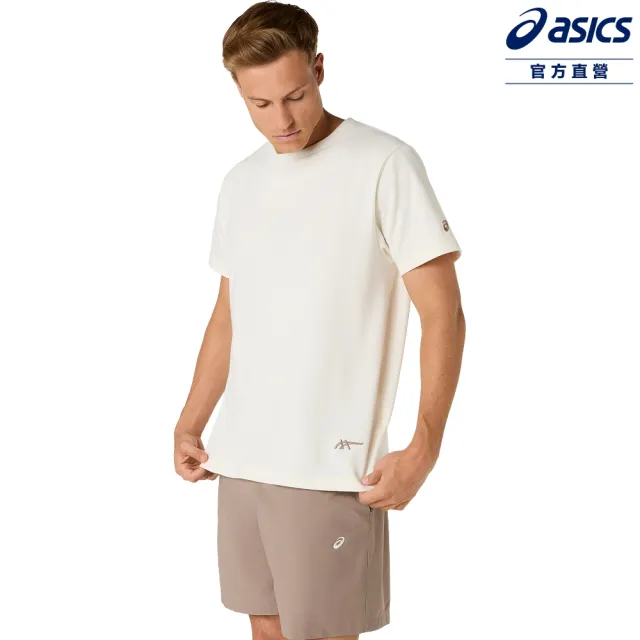【asics 亞瑟士】短袖上衣 男女中性款 P.LIFE系列 海外版型 訓練上衣 2033C014-101