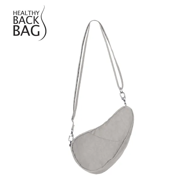 【HEALTHY BACK BAG】官方直營-基本款 TEXTURED NYLON BAGLETT 斜背包-銀河灰 男側背包 女側背包 小包