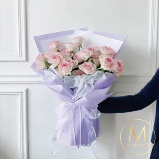 【Floral M】夢幻愛麗兒玫瑰鮮花花束(情人節花束/告白禮物/求婚花束/鮮花花禮/玫瑰花束)